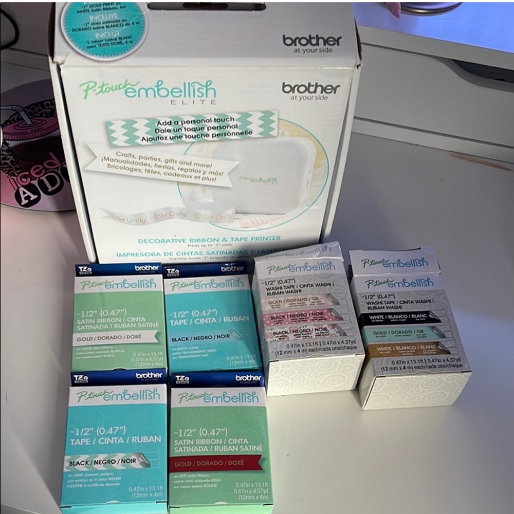 Brother P-Touch Embellish Elite Tape Set - Multicolor